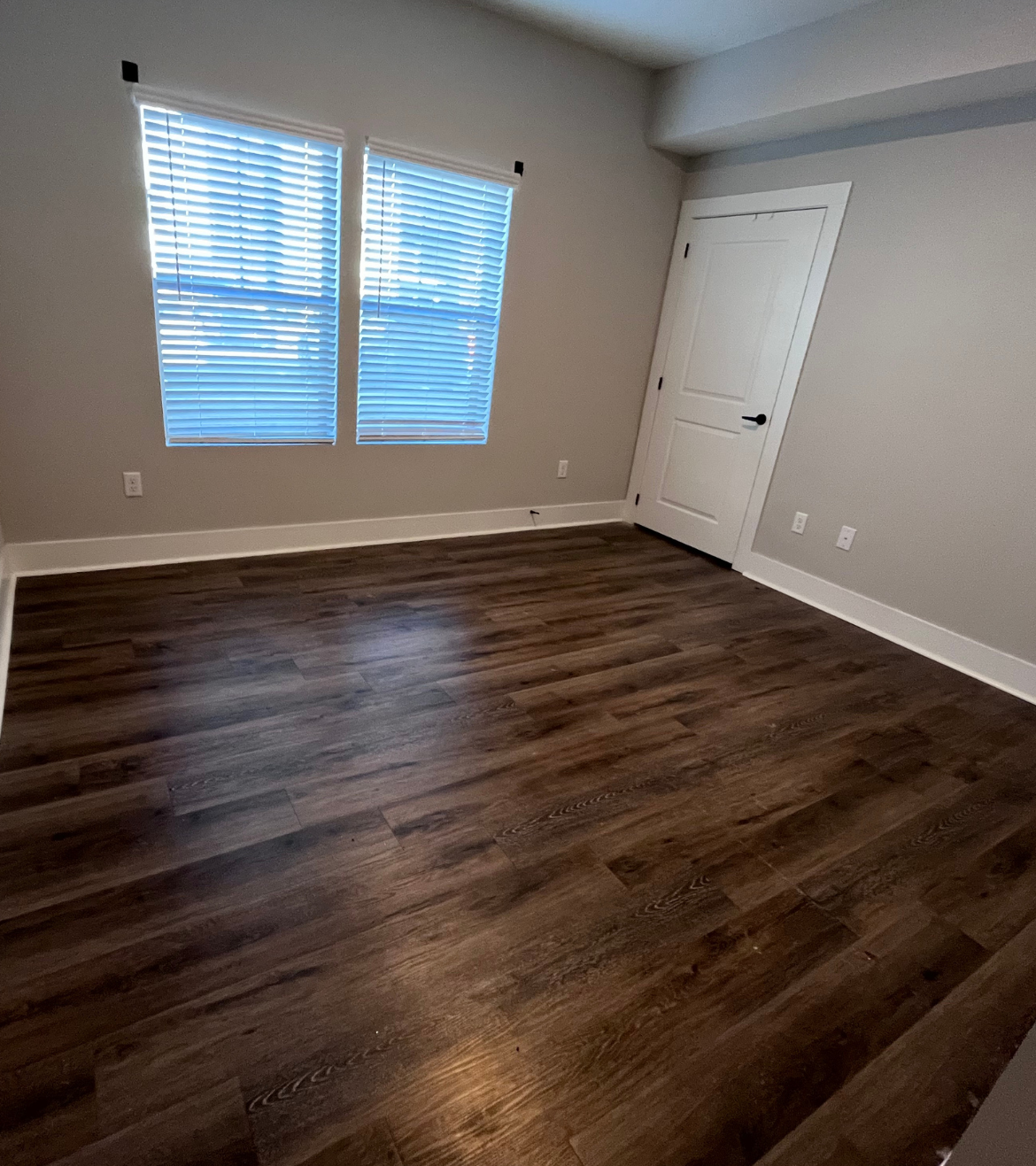 Home living room after a property cleanout service,